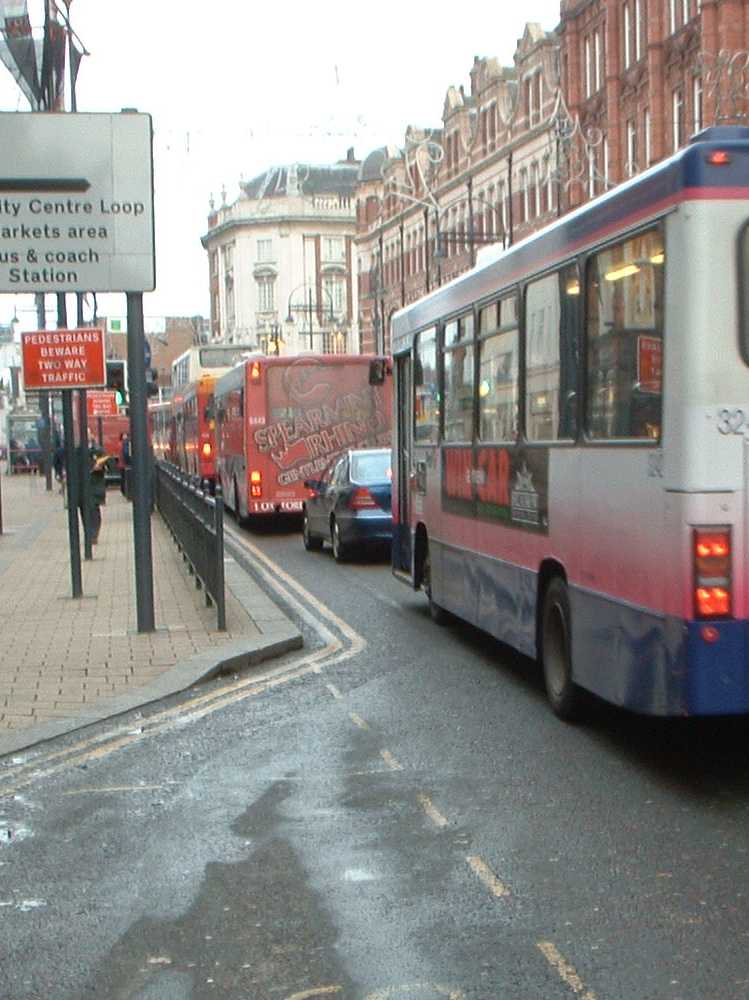 Leeds at about 9:30 showing about 25 commuters